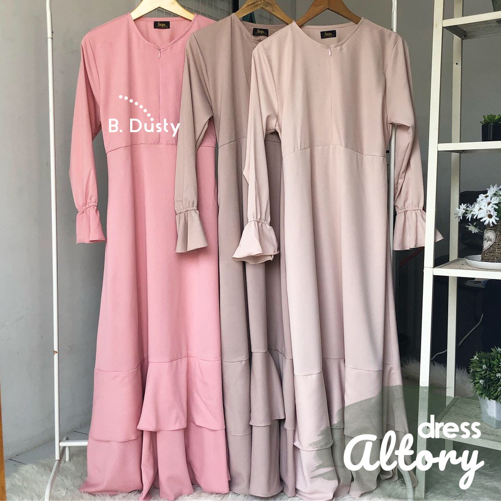 Gamis Murah Dress Bagus Altory (pilih warna)