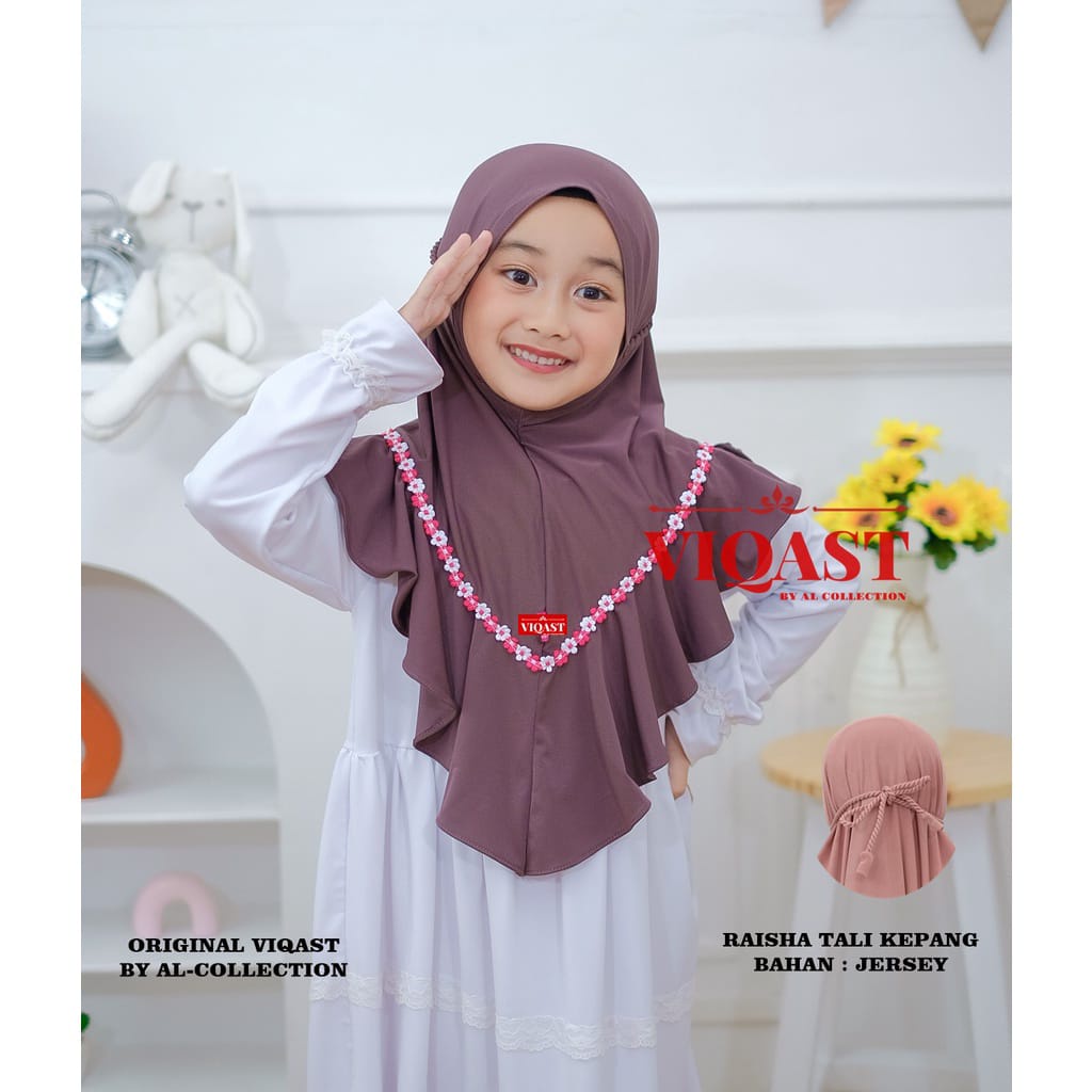 JILBAB ANAK RAISHA ROPEL FLOWSY 3-7 TAHUN