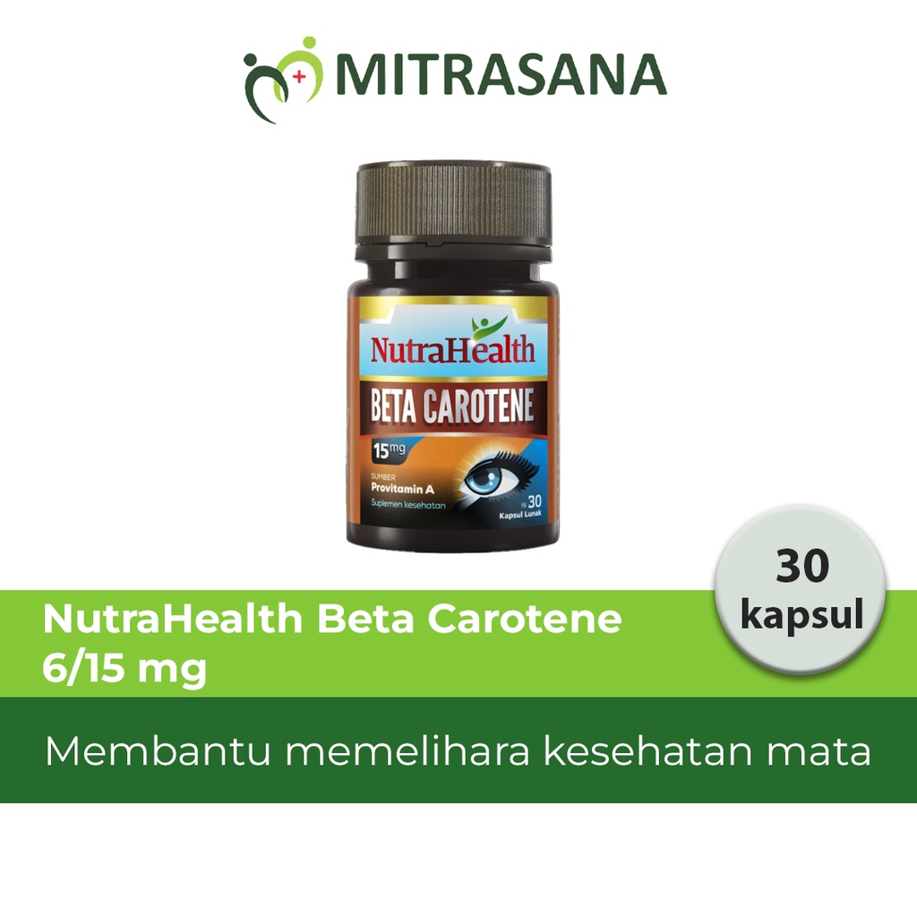 NutraHealth Beta Carotene 6/15 mg - 30 Kapsul Lunak