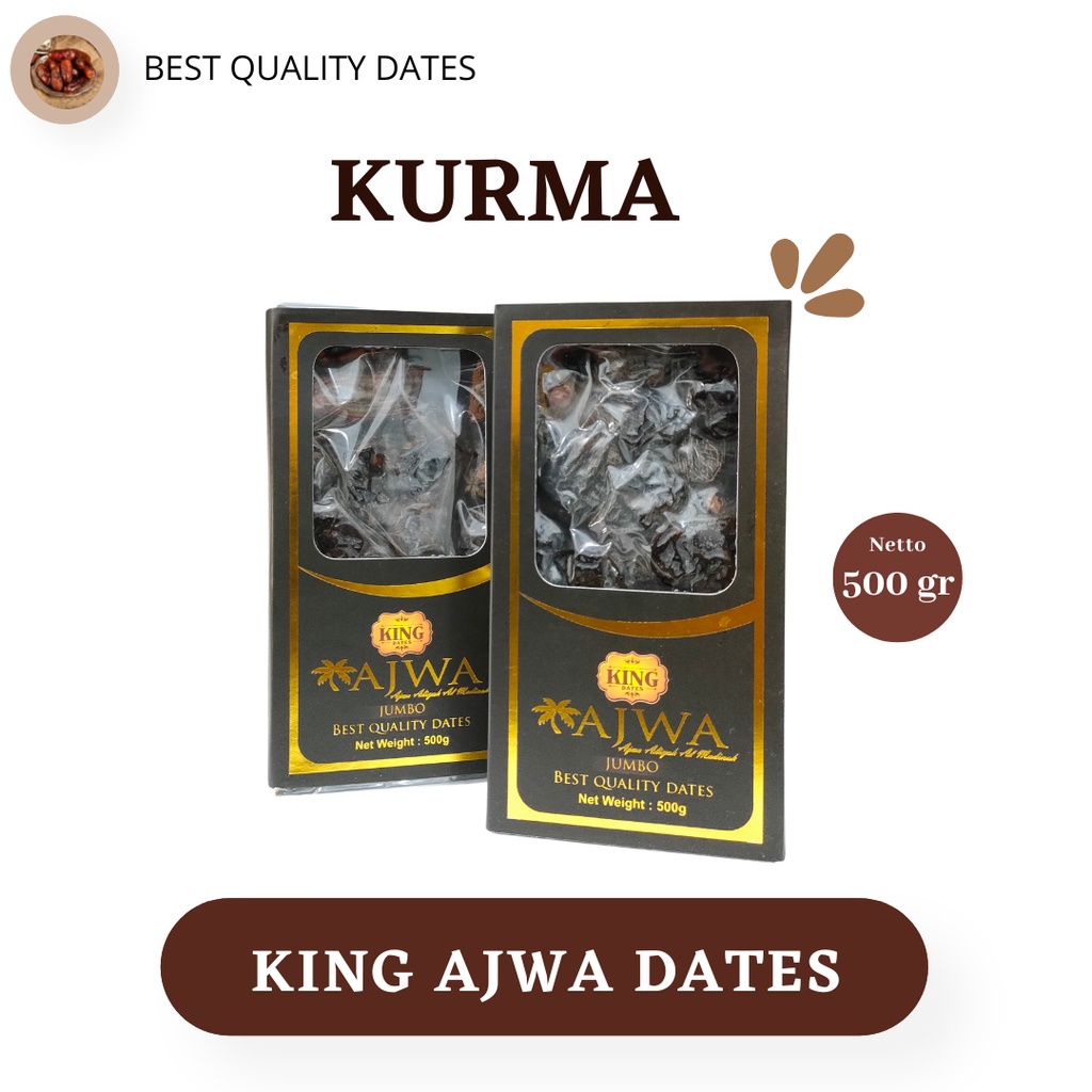 

KURMA KING AJWA PREMIUM JUMBO - KURMA MADINAH -500GR