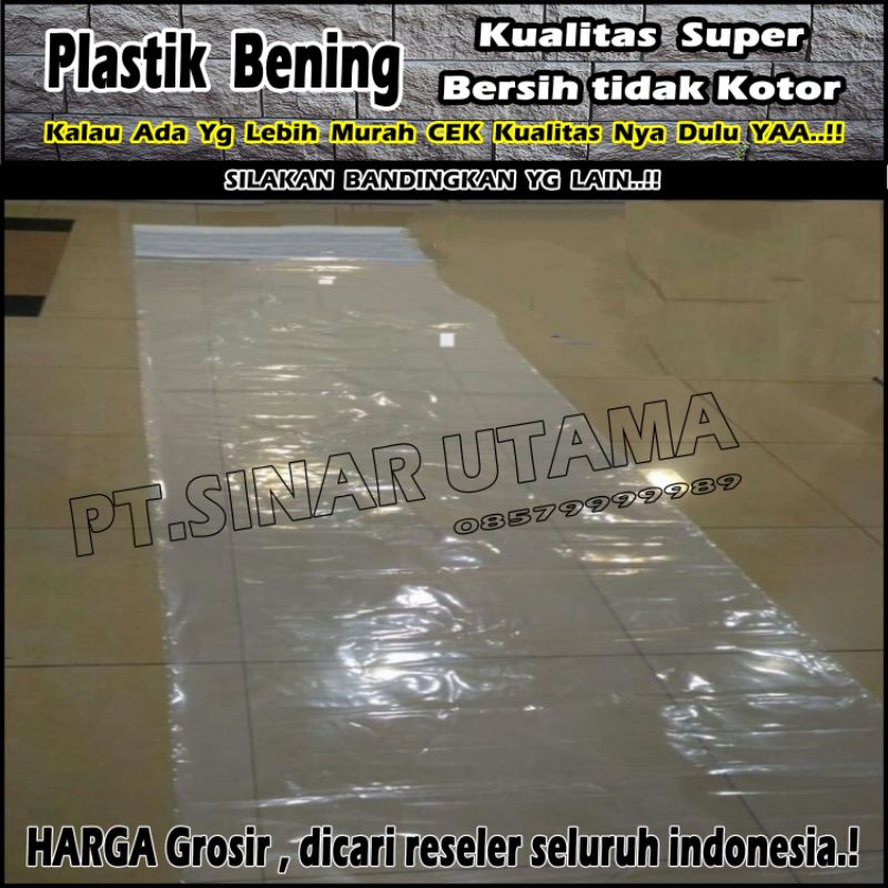 Plastik Bening Cor Besar Lebar 3m Meteran uv Roll K