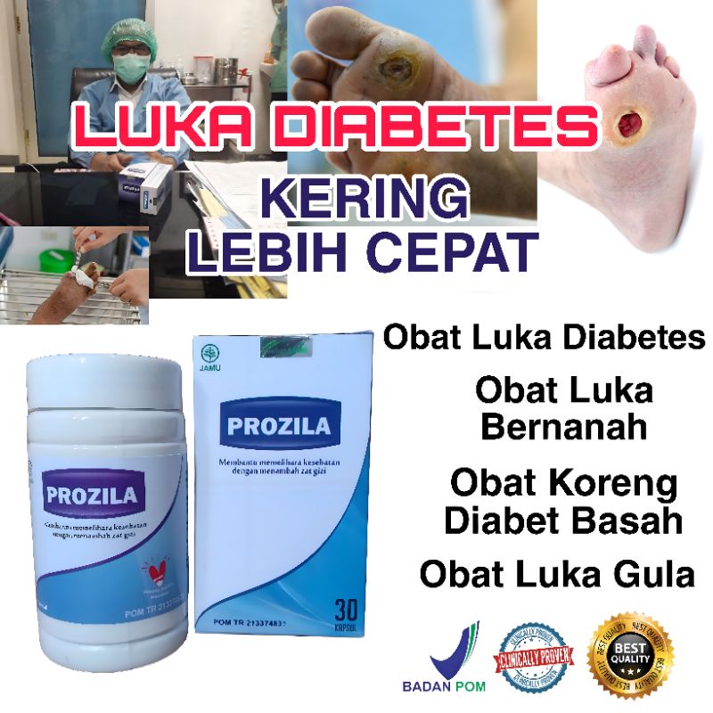 Obat Pengering Luka Diabetes Infeksi Bernanah Paling Ampuh Agar Cepat Kering - PROZILA Kapsul Kutuk 