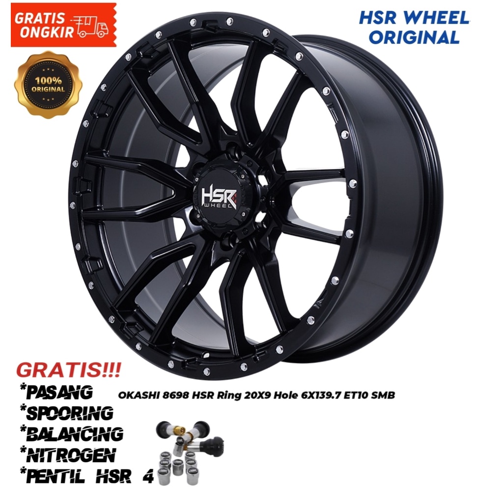 Velg mobil hsr wheel  Land Cruiser, Terrano,Hilux Double Velg OKASHI  HSR Ring.20