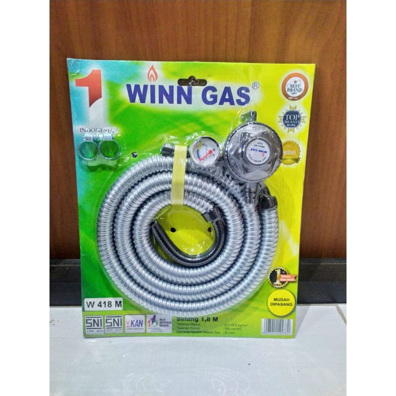 winn gas paket selang +regulator W418M