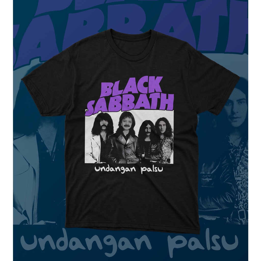 Kaos BAND black sabbat x caca handika | Baju musik black sabbat x caca handika 24 S tebal ADEM
