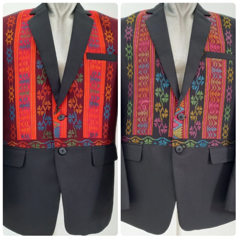 Jas ulos Sumatera / jas formal ulos / jas ulos sadum / jas ulos kombinasi hitam