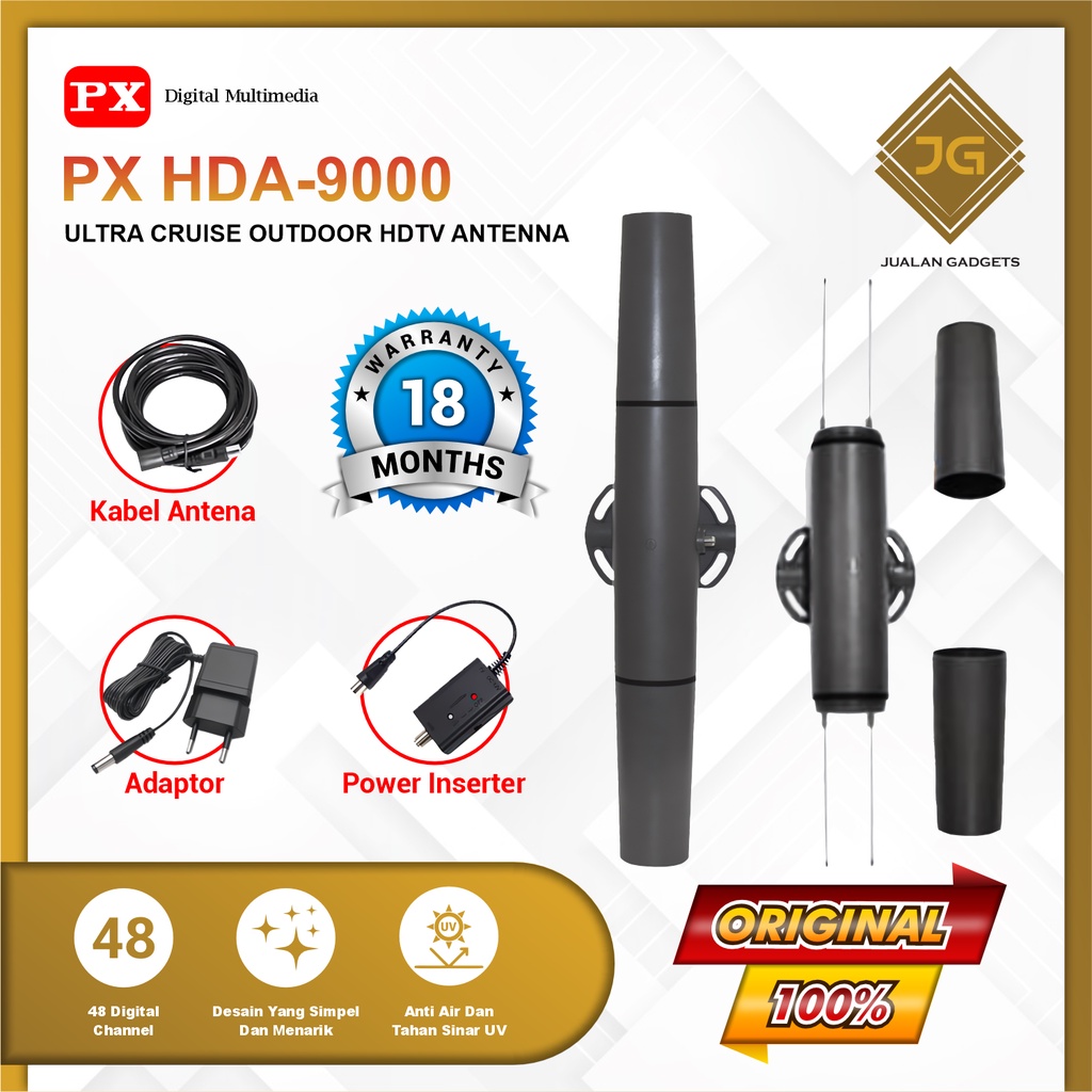 PX HDA-9000 Ultra Cruise HDTV - Antena TV Digital Outdoor