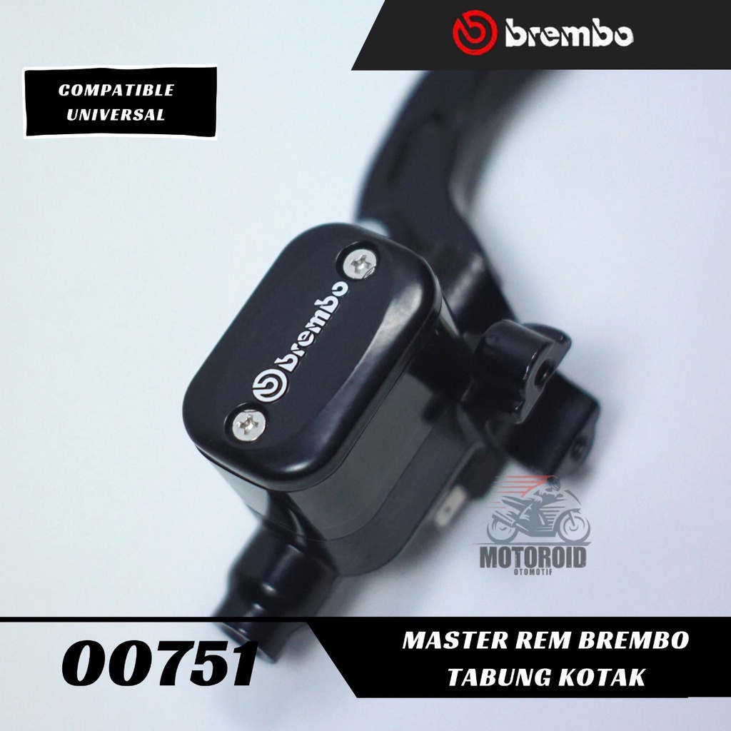 MASTER REM BRIMBO TABUNG KOTAK 12MM MODEL RCB UNIVERSAL BEAT MIO AEROX LEXI VIXION NINJA SONIC FU dll