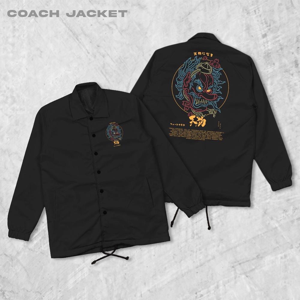 HIPNOP Tengu Coach Jaket Pria Outwear Unisex Parasut