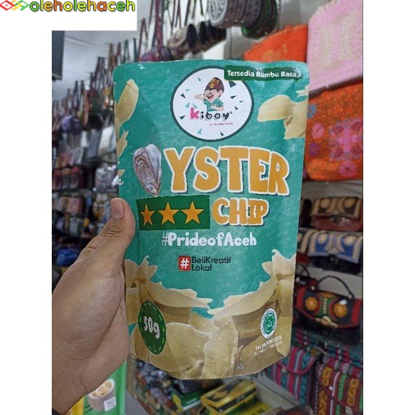 

Keripik tiram khas Aceh / cemilan keripik tiram