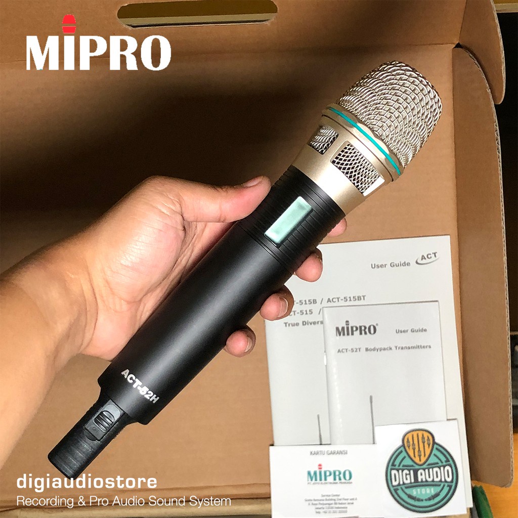 Wireless Microphone Transmitter MIPRO ACT52H for Receiver ACT-5 Series - Handheld Mic Genggam Pegang