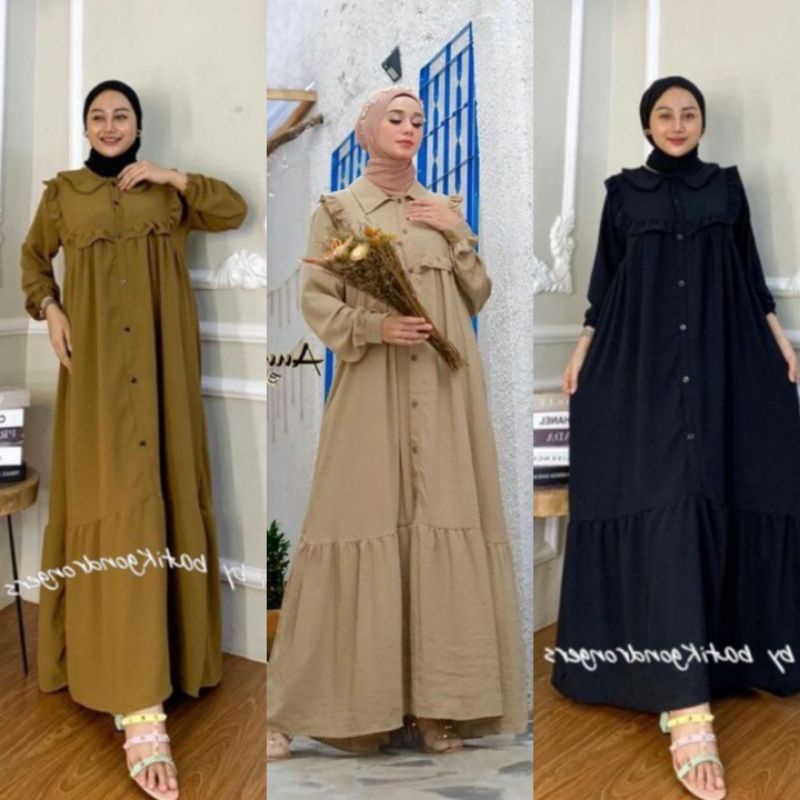 GAMIS RAYON CRINKLE PREMIUM MURAH // GAMIS MURAH // GAMIS MURAH RAYON WANITA REMAJA //GAMIS RAYON CRINKLE