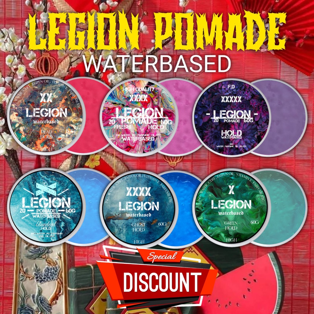 SATUAN WATER BASED LEGION POMADE 60GRAM