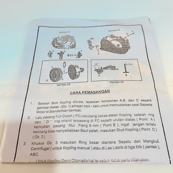 Kopling tempel Smash-Shogun