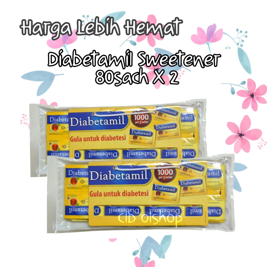 

Paket Harga Hemat Diabetamil 80 sach X 2