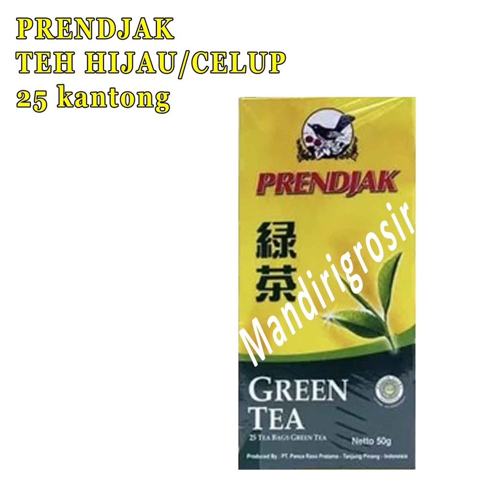 Prendjak* Teh Celup* Teh Hijau* Isi 25 Kantong