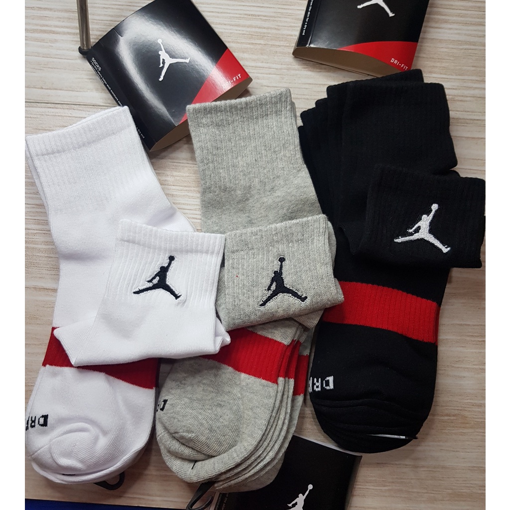 Kaos Kaki AJ Air Jordan dry fit medium cutting tebal