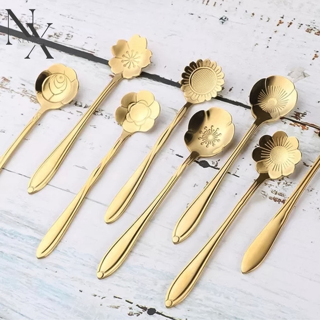 NexXio SENDOK TEH KOPI TEA SPOON COFFEE SPOON MEWAH ELEGANT
