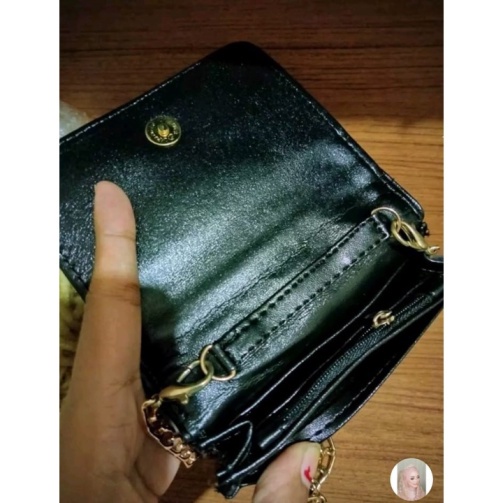 Dompet Wanita Selempang Mini Slingbag Tali Rantai Classy