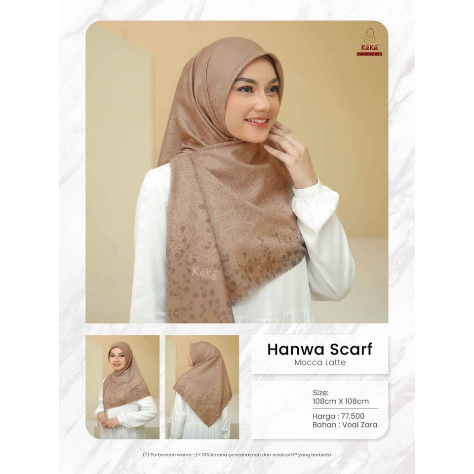 Hijab Segi 4 Manwa Scarf Keke