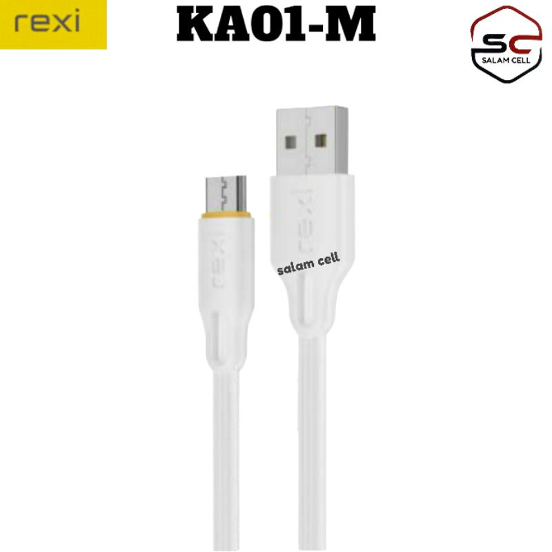 Kabel Data Micro Usb Rexi KAO1M Quick Charging 2.4A Original Garansi Resmi
