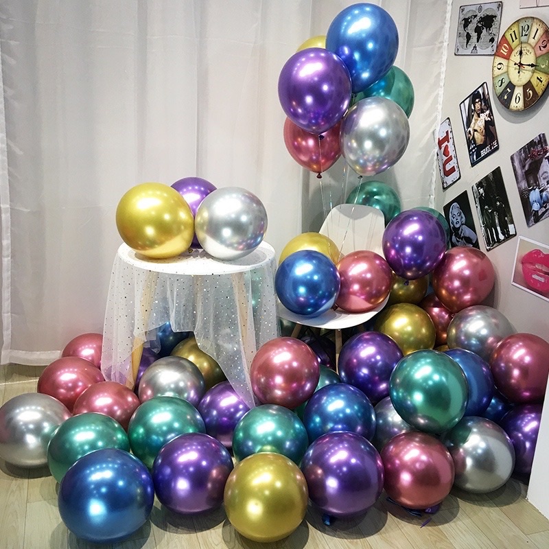 Balon Ulang Tahun Macaron 5 Inch Polos Pastel 12.7cm Ballon Chrome Dekorasi