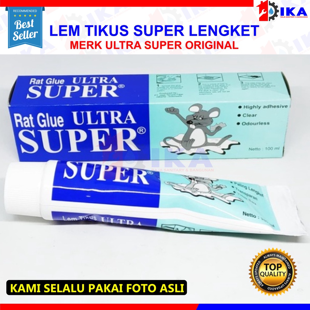 LEM TIKUS ULTRA ORIGINAL 100% (PALSU UANG KEMBALI) PEREKAT RACUN SERANGGA NEMPEL KUAT ASLI