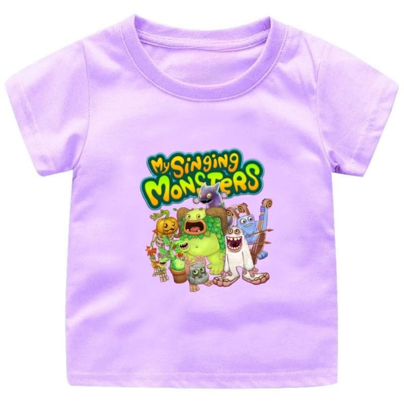 Baju kaos  my singing moster game viral anak kekinian  usia 1-12tahun uk.s/3xl//Atqsan kaos anak cewek-cowok