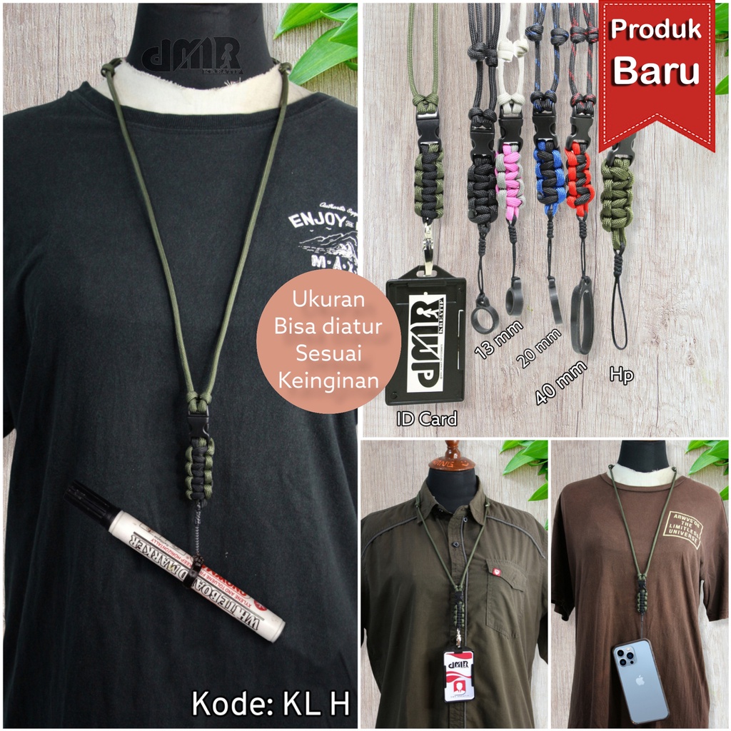 Jual Lanyard Kalung Tali Gantungan Hp Id Card Karet Spidol O Ring Mm Rubber Name Tag