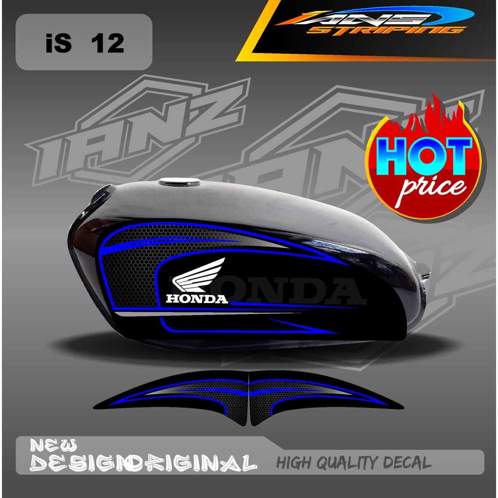 STIKER CB 100 STANDART / STIKER CB 100 CUSTOM HOLOGRAM DAN NON HOLOGRAM  IS12