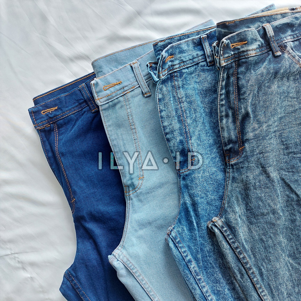 Celana Boyfriend Jeans Wanita - Boyfriend Jeans Highwaist Wanita