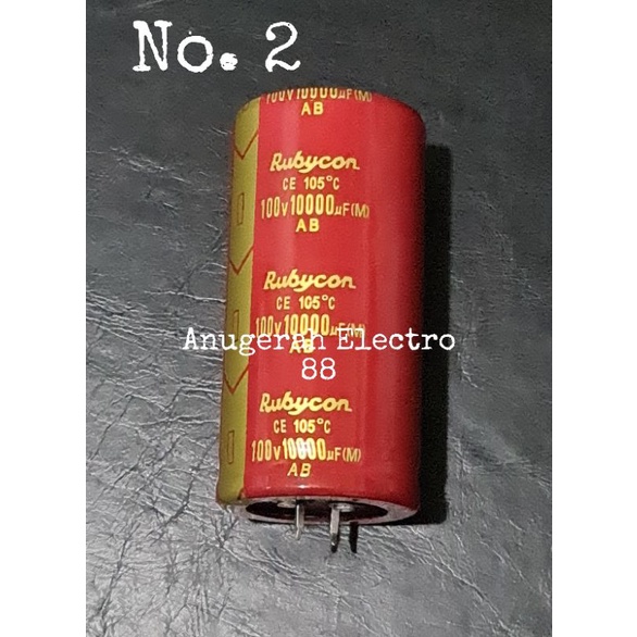 ELCO 10000UF 100V RUBYCON Red 10000 UF 100 V Japan Original