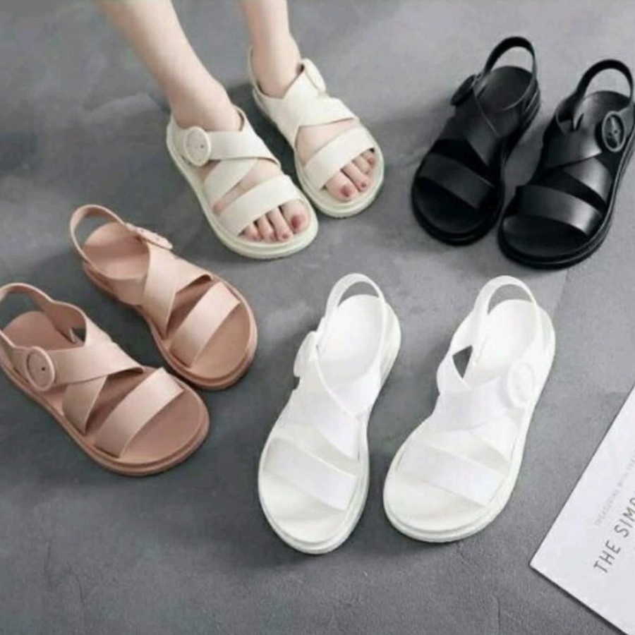 EM Sandal Selop Tali Wanita Bahan Jelly 1819