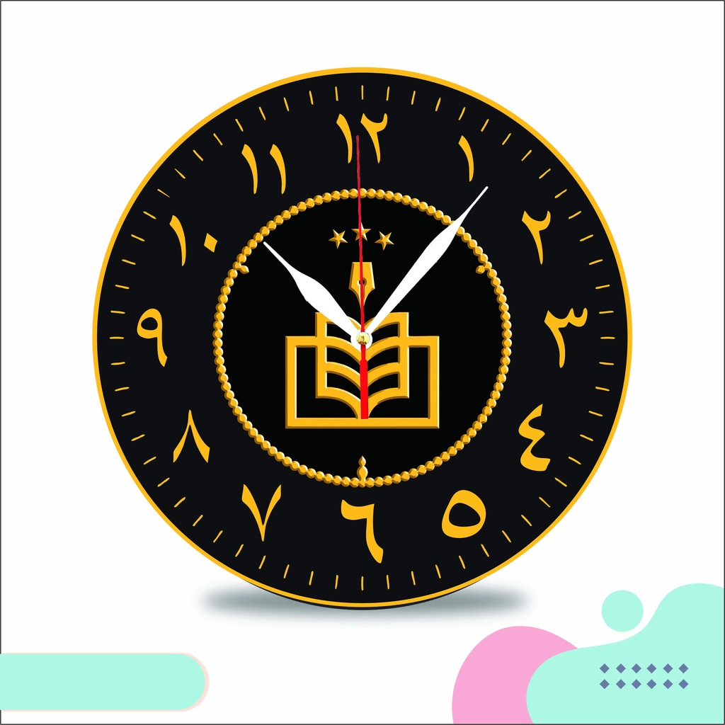 [Promo] Jam Dinding Unik Custom Suka Suka Bagus Logo Al-Khidmah Jama'ah Thoriqot