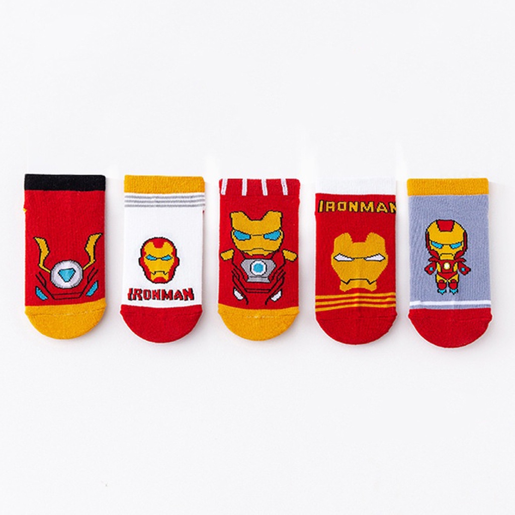 INDOMINI Kaos Kaki Socks Sock Laki Laki Superhero Ironman KK040