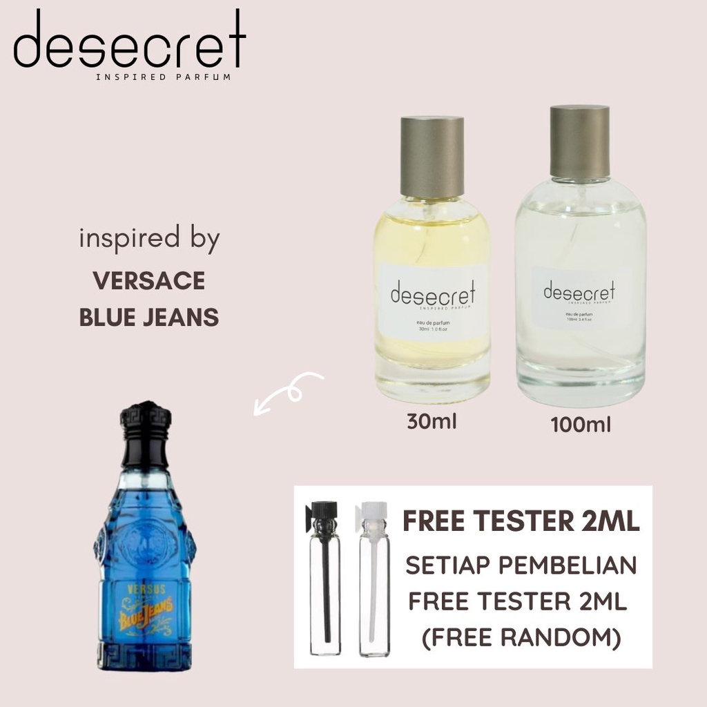 Desecret Parfum Versace Blue Jeans - Inspired - PRIA