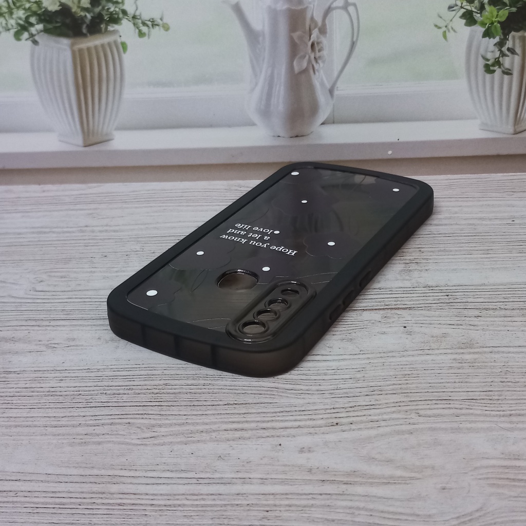 Case Vivo 1901 1902 1904 1906 2007 Softcase silikon Motif Black Flower Vivo Y11 Y12 Y15 Y17 Y12i