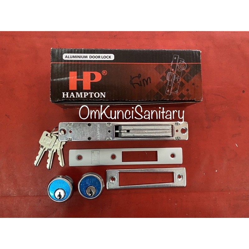 Kunci Pintu Alumunium Swing Lidah Panjang Hampton Kunci Alumunium Lidah Panjang HP Kunci Alumunium S