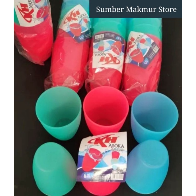 GELAS MINUM PLASTIK ASOKA KH