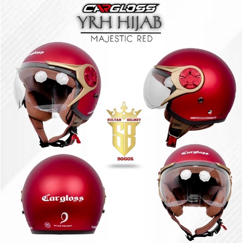 HELM CARGLOSS YRH HIJAB MAJESTIC RED / MERAH DOFF ORIGINAL