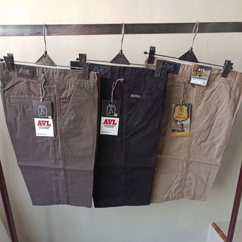 AVL CELANA PENDEK PRIA CANVAS CHINO 33-45 PREMIUM