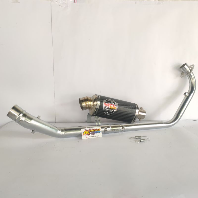 Knalpot Racing WRX OVAL Carbon Vixion, Vixion R, Megapro, Byson, CB150, VERZA, GL, Tiger, Thunder, X