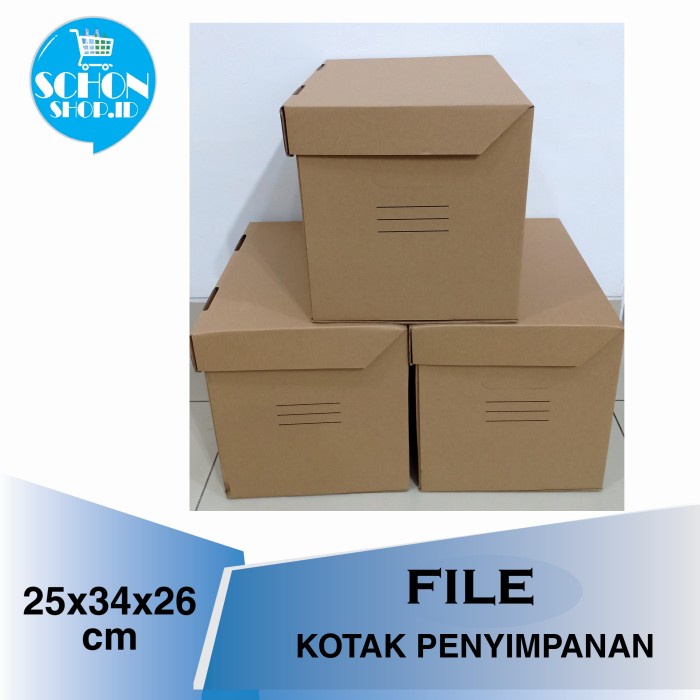 

Box File File Box Kardus Kotak Arsip Bahan Tebal Papls 25X34X26Cm