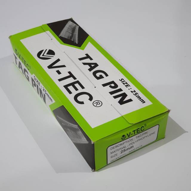 

V-TEC Tag Pin 25 MM / TP 1125 (Refil Tembakan Baju)