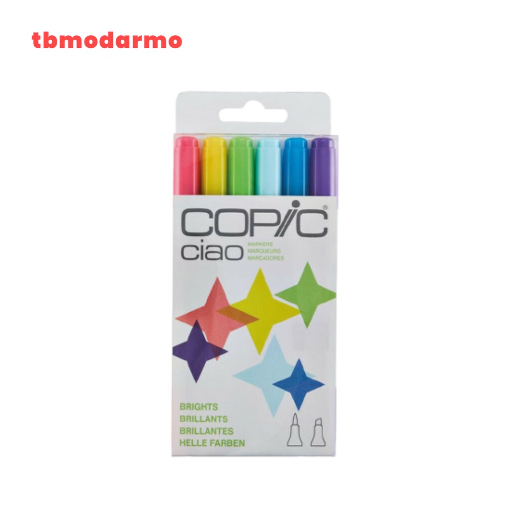 Copic Ciao Marker 6 Color Bright Set CCM/6BR