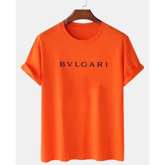 Baju Oblong Pria Kaos Lengan Pendek Bulgari Pakaian Atasan Dewasa Tshirt Cowok Cod