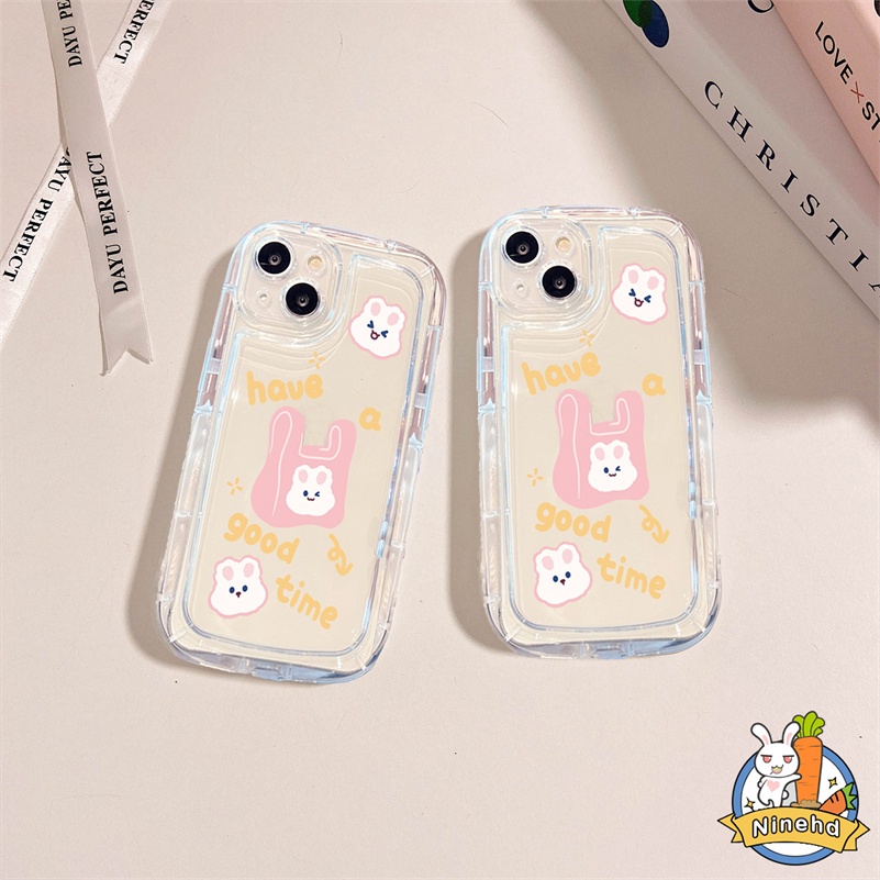 Soft Case Silikon Motif Kelinci Sabun Tahan Banting Untuk iPhone 14 13 12 11 Pro Max X Xr Xs Max 8 7 6 6s Plus SE 2020