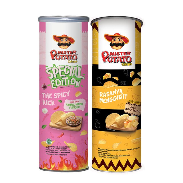 

KERIPIK- MISTER POTATO CRISPS MATAH X KEJU MADU 85 GR -KERIPIK