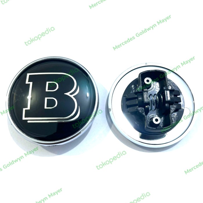 EMBLEM BRABUS LOGO KAP MESIN W124 W140 W163 W202 W203 W204 W210 W211