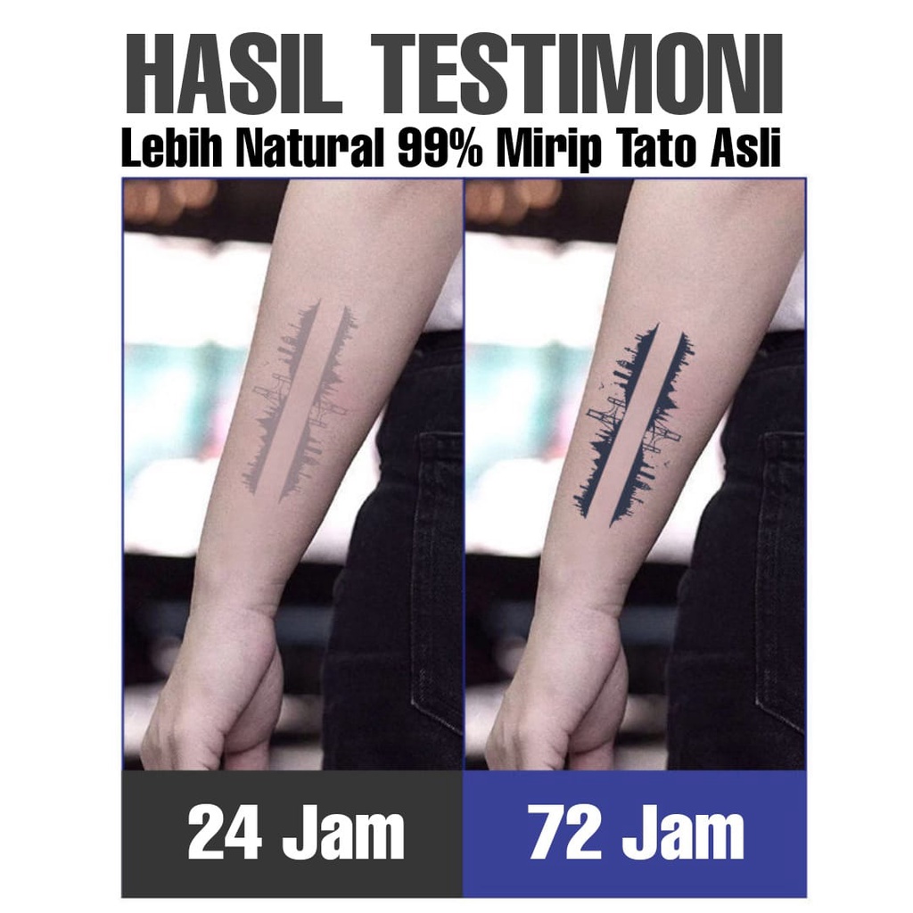 TATOMANIA-Stiker tato temporer semi permanen Motif Ikan HP-16